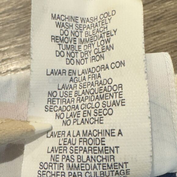 VTG 90s Morning Sun Birds Art Print Cardigan Sweatshirt USA Woman’s M Fall Navy - Picture 10 of 10